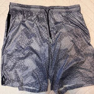 AND1 Black and Gray Athletic Shorts